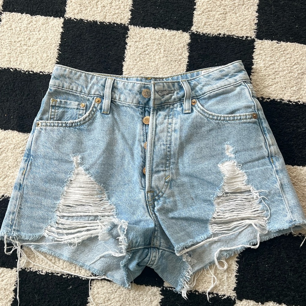 denim shorts